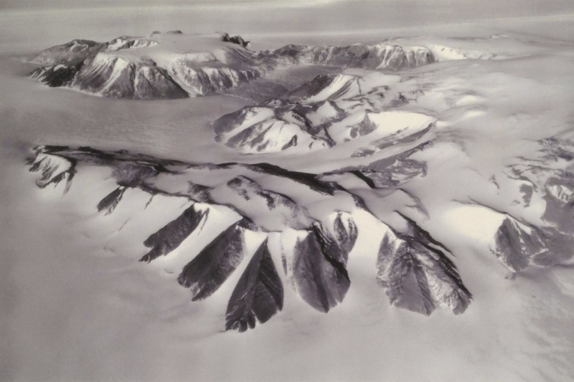 Aerial photo of Greene Ridge, Antarctica